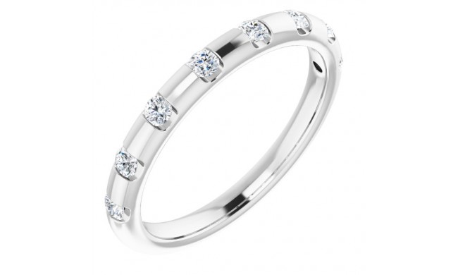 14K White 1/4 CTW Diamond Anniversary Band