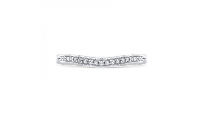Shah Luxury Round Diamond Wedding Band In 14K White Gold