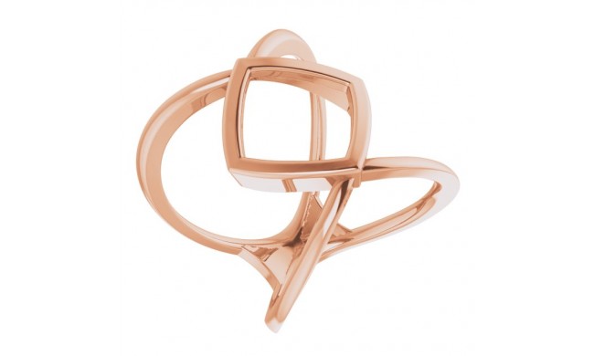 14K Rose Freeform Ring