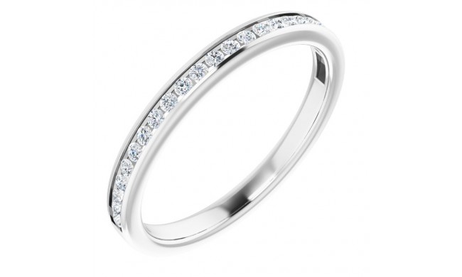 Platinum 1/5 CTW Diamond Anniversary Band