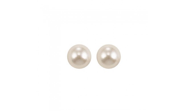 Gems One 14Kt White Gold Pearl (1 Ctw) Earring