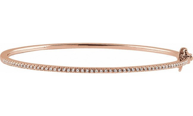 14K Rose 1/2 CTW Diamond Pavu00e9 7 Bracelet