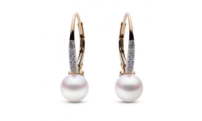 Imperial Pearl 14K Yellow Gold Akoya Pearl Earring