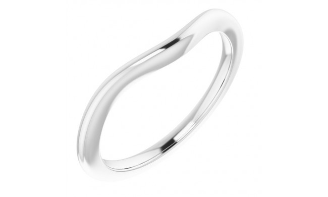 14K White Matching Band