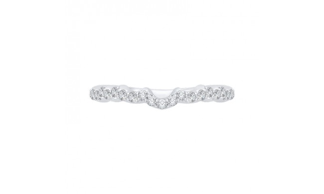 Shah Luxury Round Diamond Wedding Band In 14K White Gold
