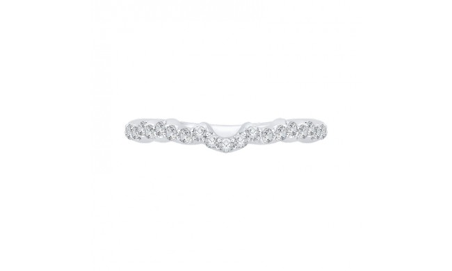 Shah Luxury Round Diamond Wedding Band In 14K White Gold