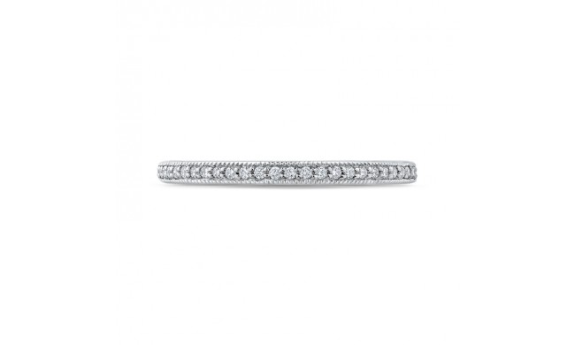 Shah Luxury Round Diamond Half-Eternity Wedding Band In 14K White Gold