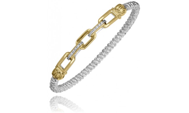 Vahan 14k Gold & Sterling Silver Diamond Bracelet