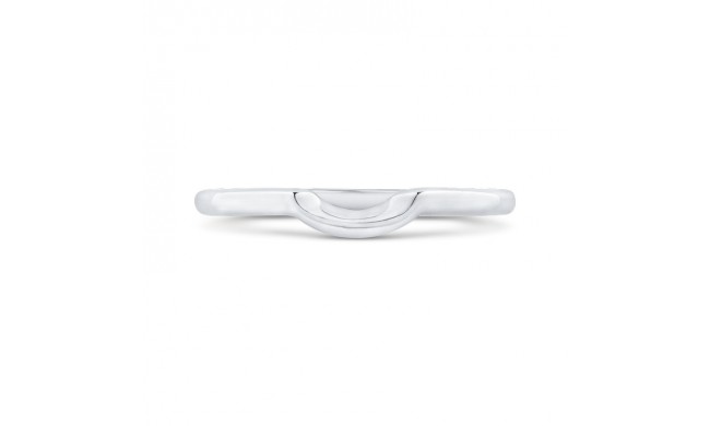 Shah Luxury Plain Wedding Band In 14K White Gold