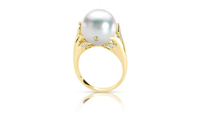 Imperial Pearl 14k Yellow Gold Freshwater Pearl Ring