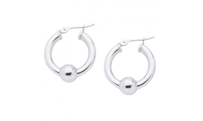 Sterling Silver Single Bead earrings