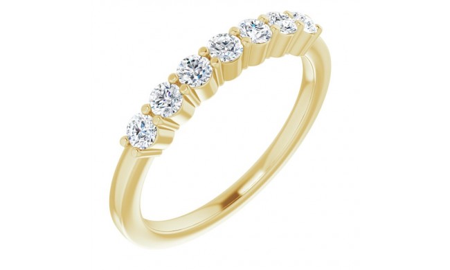 14K Yellow 3/8 CTW Diamond Anniversary Band