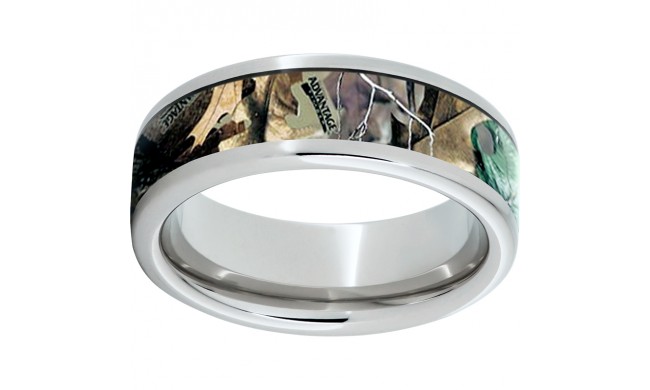 Serinium Pipe Cut Band with Realtree Timber Inlay