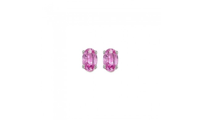 Gems One 14Kt White Gold Pink Sapphire (1/2 Ctw) Earring