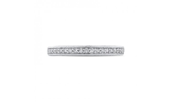 Shah Luxury Round Diamond Half-Eternity Wedding Band In 14K White Gold