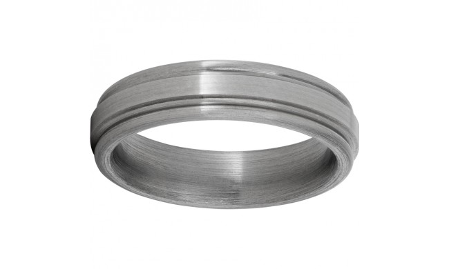 Titanium Rounded Edge Band with Satin Finish