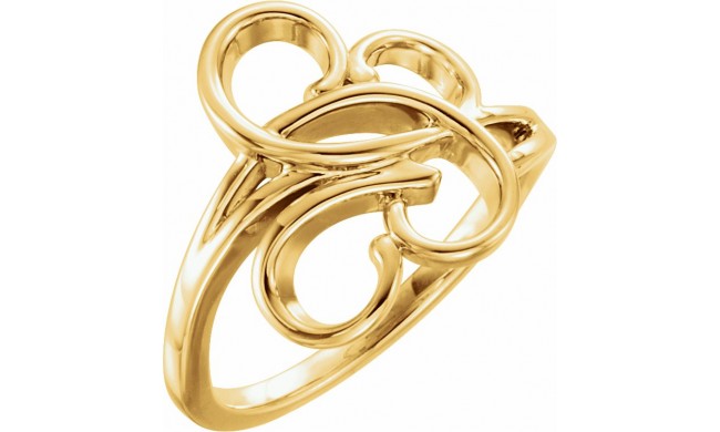 14K Yellow Freeform Ring