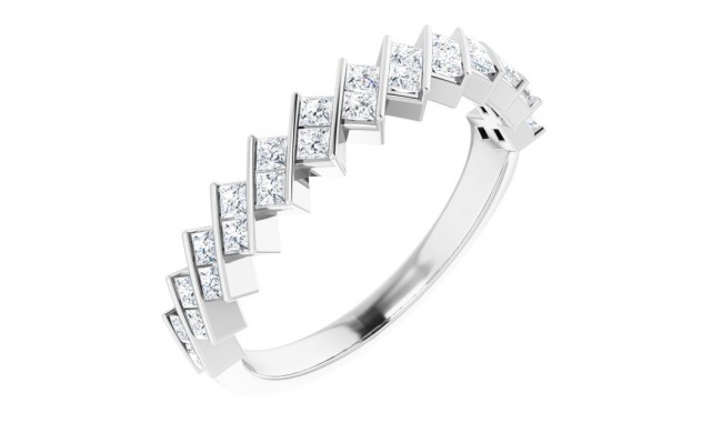 14K White 1/2 CTW Diamond Anniversary Band