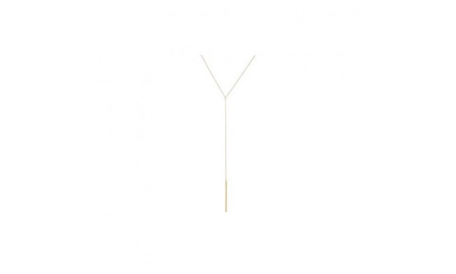 14K Yellow Gold Adjustable 21-24 Inches Bar Drop Necklace