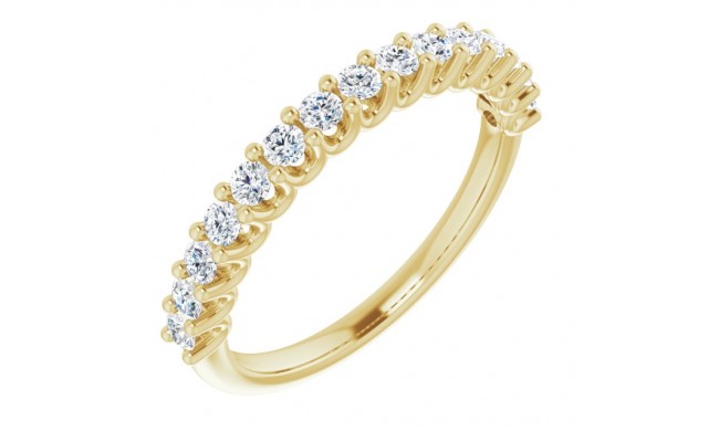 14K Yellow 1/2 CTW Diamond Anniversary Band