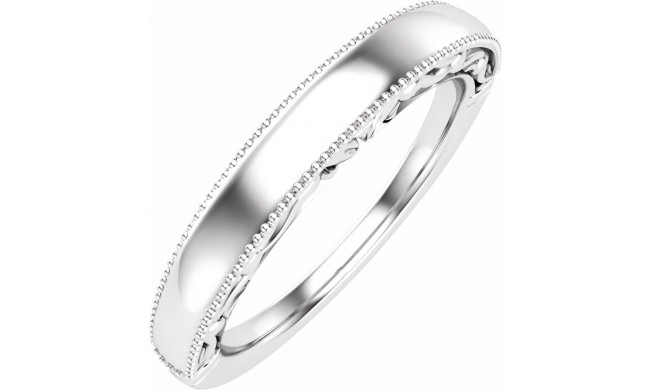 14K White Matching Band