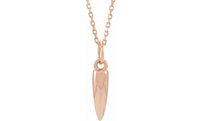 14K Rose Geometric 16-18 Necklace