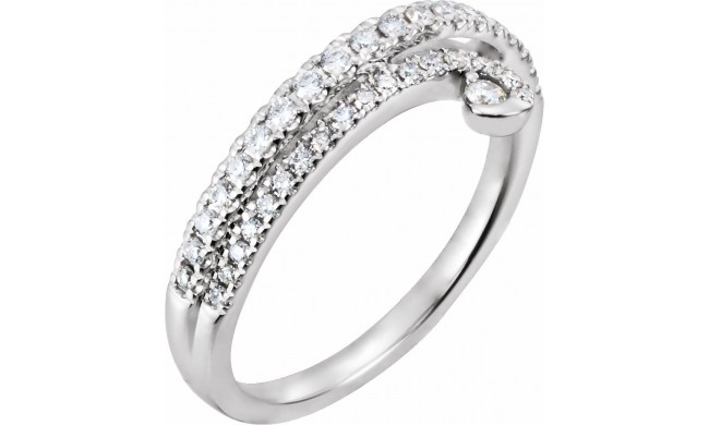 14K White 1/3 CTW Diamond Ring