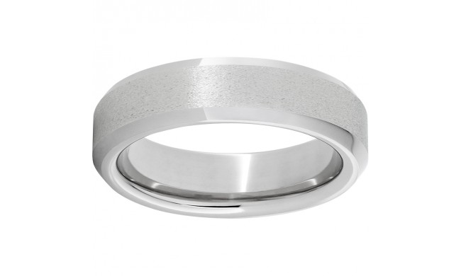 Serinium Beveled Edge Band with Stone Finish and Polished Edges