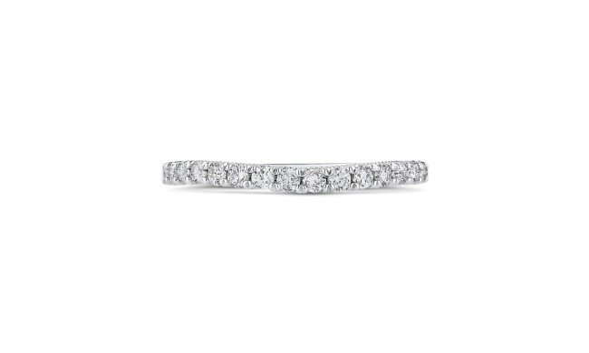 Shah Luxury Round Diamond Half-Eternity Wedding Band In 14K White Gold