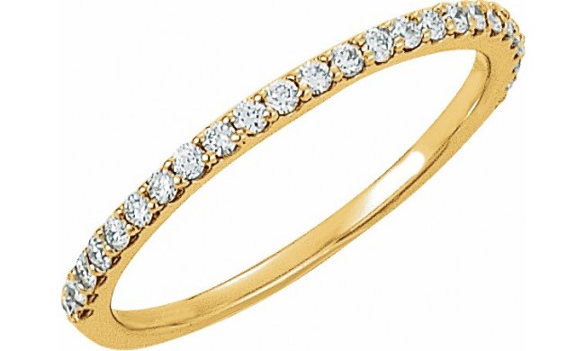 14K Yellow 1/4 CTW Diamond Band