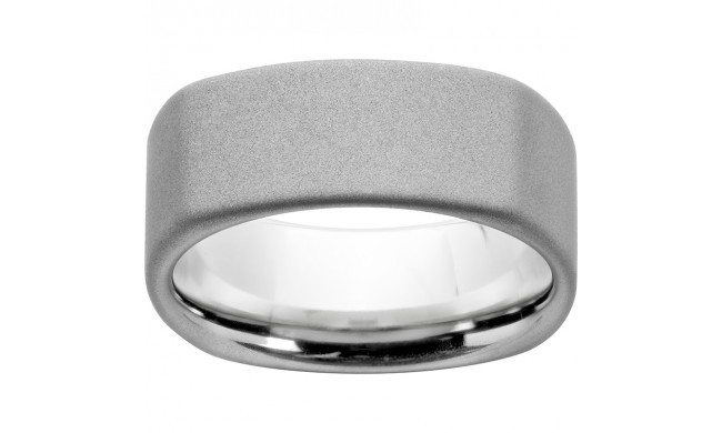 Serinium Square Band with Sandblast Finish