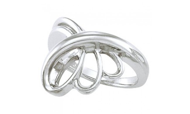 14K White Metal Fashion Ring