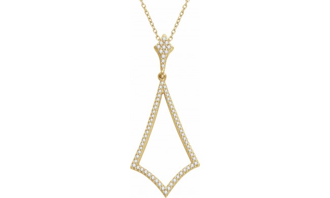 14K Yellow 1/4 CTW Diamond 18 Necklace