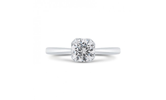 Shah Luxury 14K White Gold Diamond Engagement Ring (Semi-Mount)