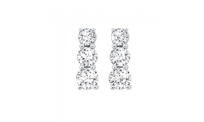 Gems One 14Kt White Gold Diamond (1/2Ctw) Earring