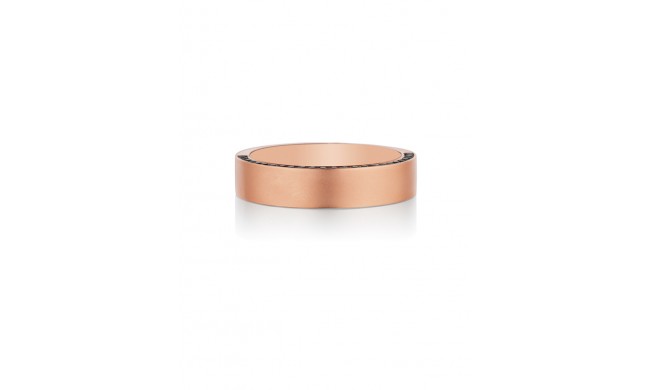 Henri Daussi 5mm Men's Wedding Band MB39-2 18k Gold Rose 0.40 Ctw.