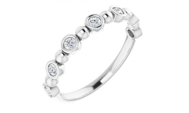 14K White 1/5 CTW Diamond Anniversary Band