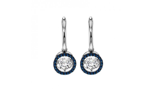 Gems One 14KT White Gold & Diamond Rhythm Of Love Fashion Earrings  - 3/4 ctw