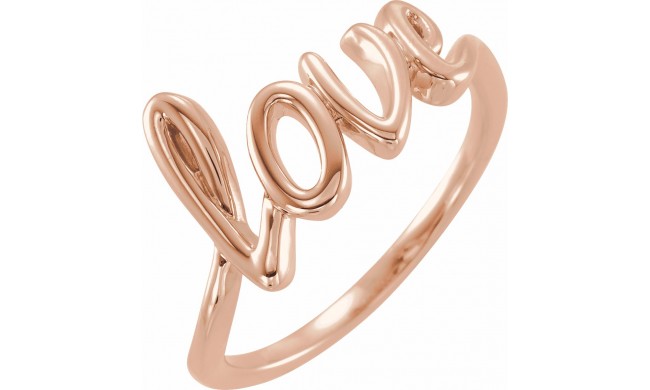 14K Rose Love Ring