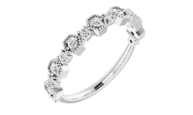 14K White 1/4 CTW Diamond Anniversary Band