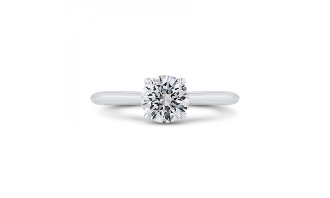 Shah Luxury 14K White Gold Solitaire Engagement Ring (Semi-Mount)