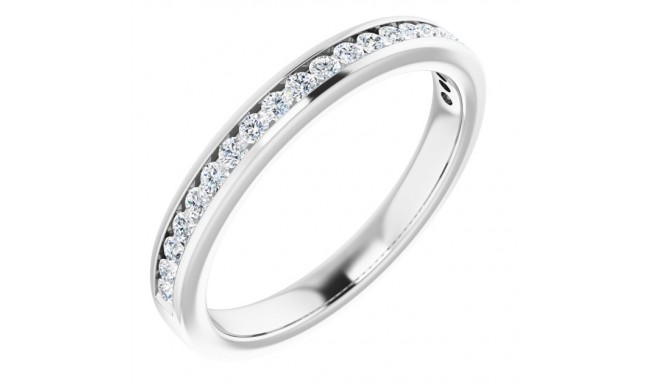 14K White 3/4 CTW Diamond Anniversary Band