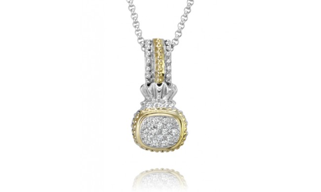 Vahan 14k Gold & Sterling Silver Diamond Pendant