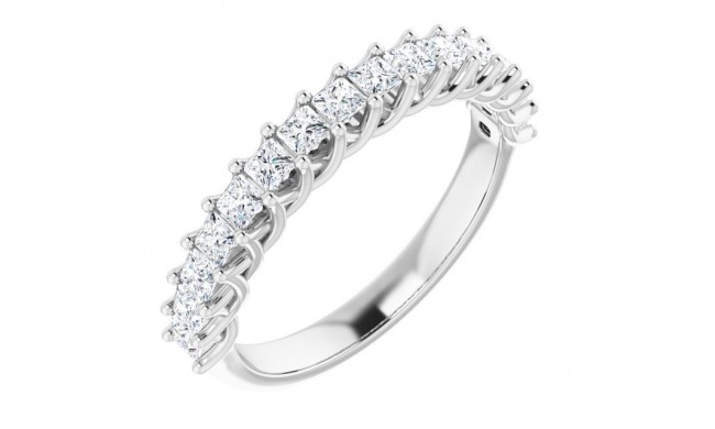 14K White 3/4 CTW Diamond Anniversary Band