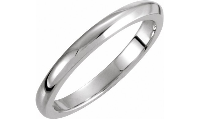 14K White 2.25 mm Solstice Solitaireu00ae Tapered Knife Edge Matching Band 10