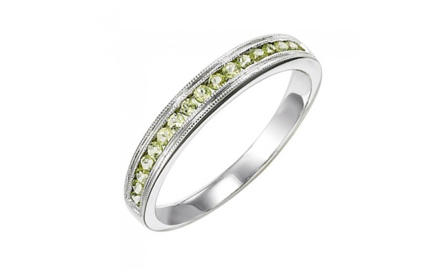 Gems One 14Kt White Gold Peridot (1/3 Ctw) Ring