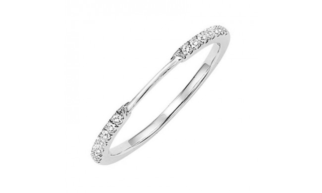 Gems One 14KT White Gold & Diamond Rhythm Of Love Fashion Ring  - 1/10 ctw