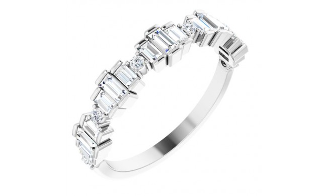 Platinum 5/8 CTW Diamond Anniversary Band