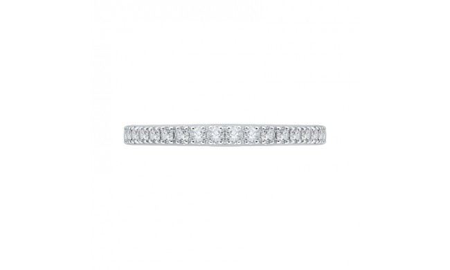 Shah Luxury Round Diamond Half-Eternity Wedding Band In 14K Two-Tone Gold