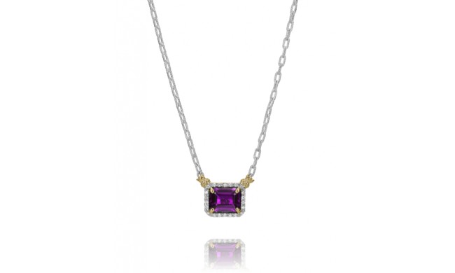 Vahan 14k Gold & Sterling Silver Amethyst Necklace